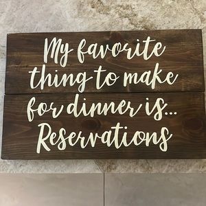 Kitchen espresso wood sign